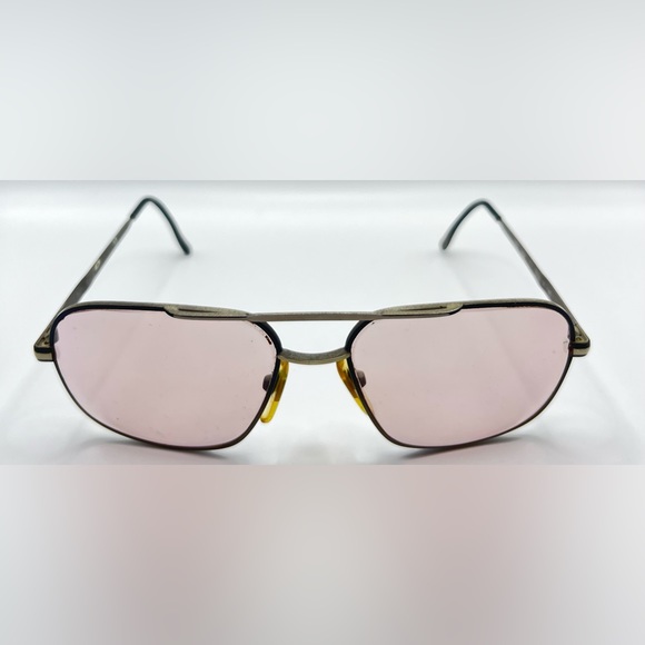 Vintage Viva Gino Black Gray Pilot Sunglasses Frames Only - Picture 3 of 8